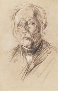 テオドールフォンターネ、1896年（紙に木炭） 作： Max Liebermann